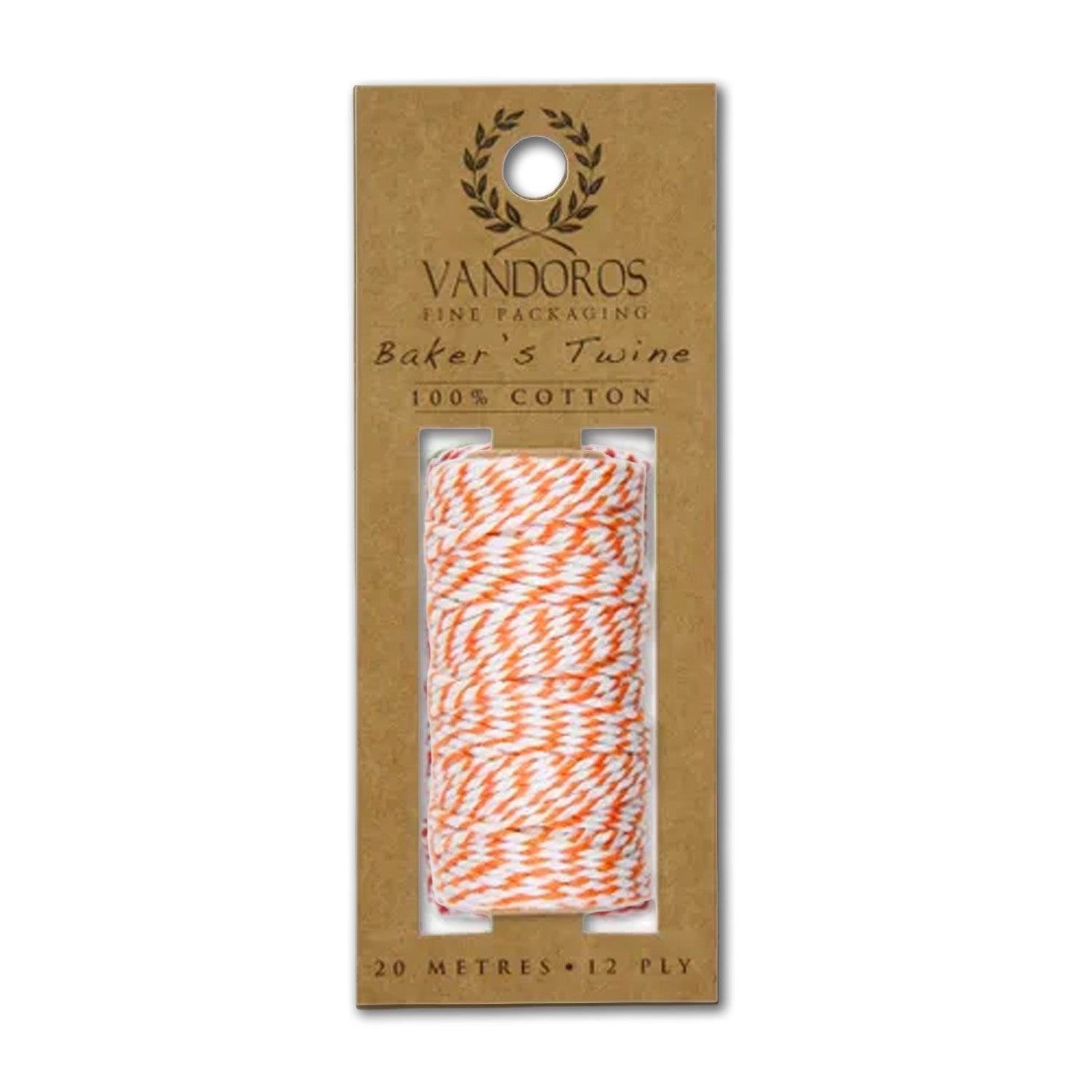 Twine | Baker's Twine | 12 Ply | 20 m | Vandoros | 6 COLOUR OPTIONS AVAILABLE