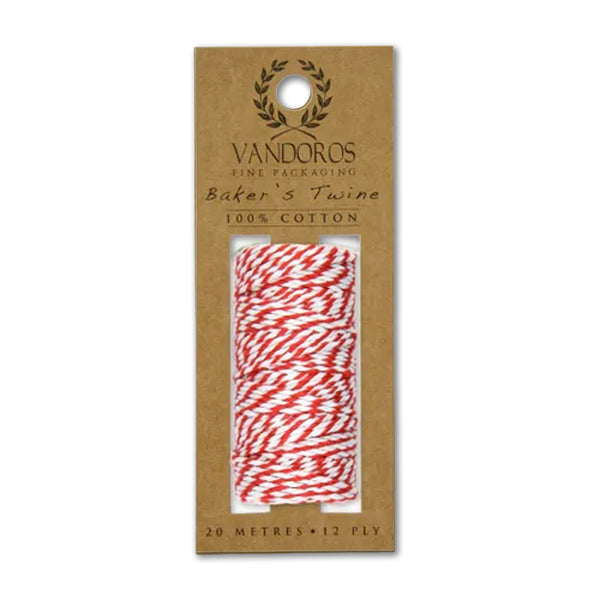 Twine | Baker's Twine | 12 Ply | 20 m | Vandoros | 6 COLOUR OPTIONS AVAILABLE