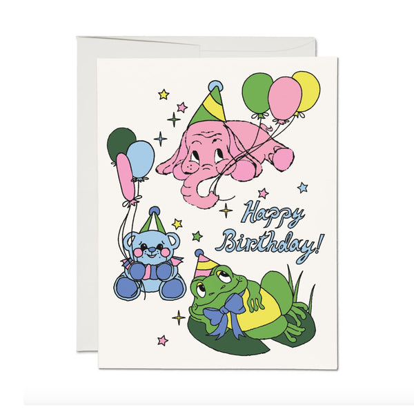 Birthday Card | Birthday Animals | Red Cap Cards