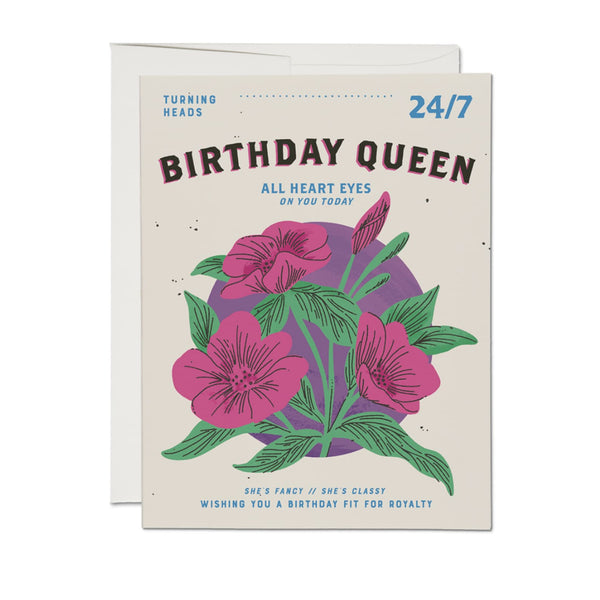 Birthday Card | Birthday Queen | Red Cap Cards