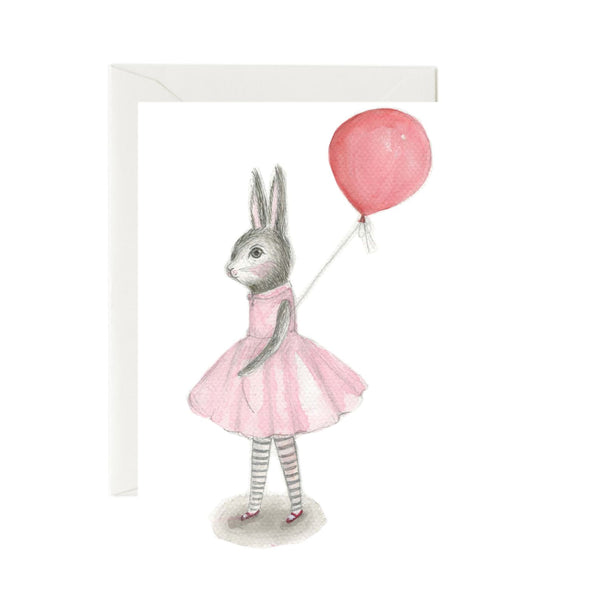 Birthday Card | Bunny with Red Balloon | Nuovo Group