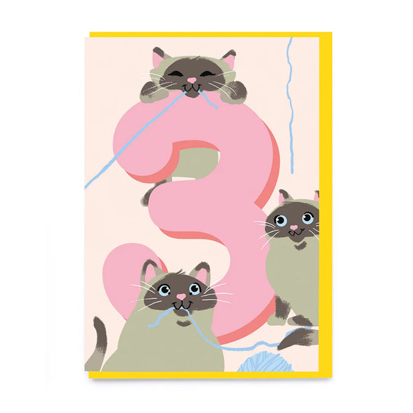 Birthday Card | 3 Cats | Noi Publishing