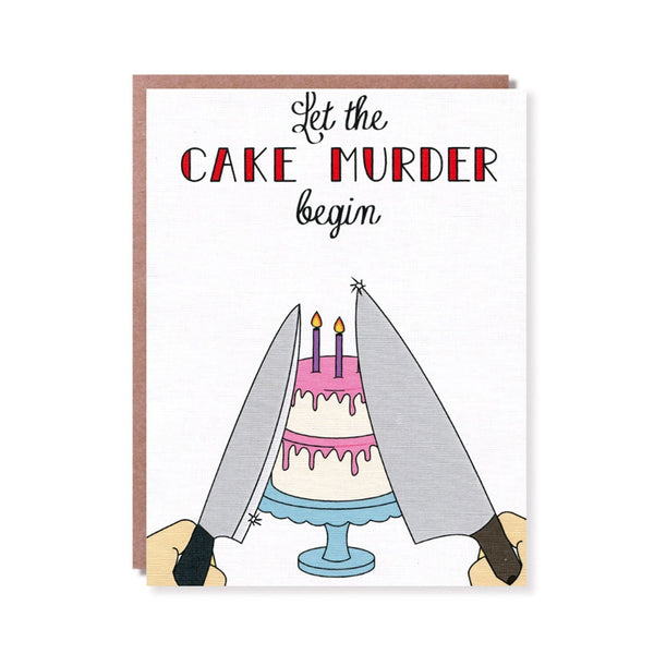 Birthday Card | Let The Cake Murder Begin | Things By Bean