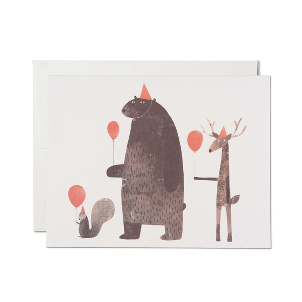 Birthday Card | Party Animals | Red Cap Cards