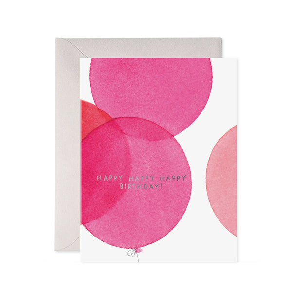 Birthday Card | Pink Balloons | E.Frances Paper