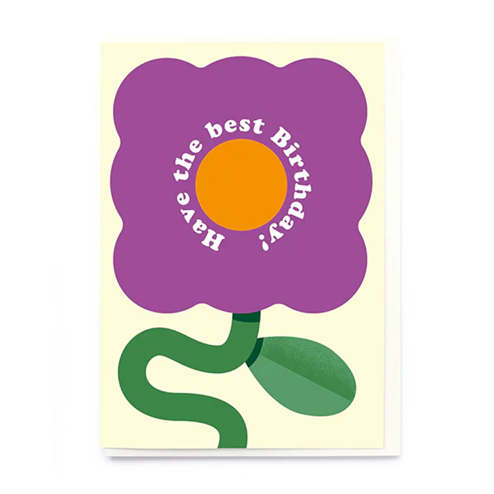 Birthday Card | Have The Best Birthday Purple Flower | Noi Publishing