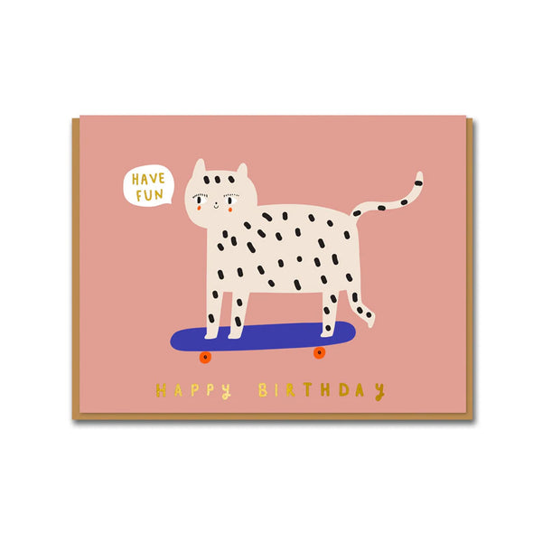 Birthday  Card | Snow Leopard |  Aless Baylis | 1973