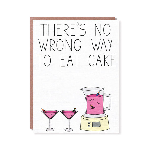 Birthday Card | There's No Wrong Way To Eat Cake | Things By Bean