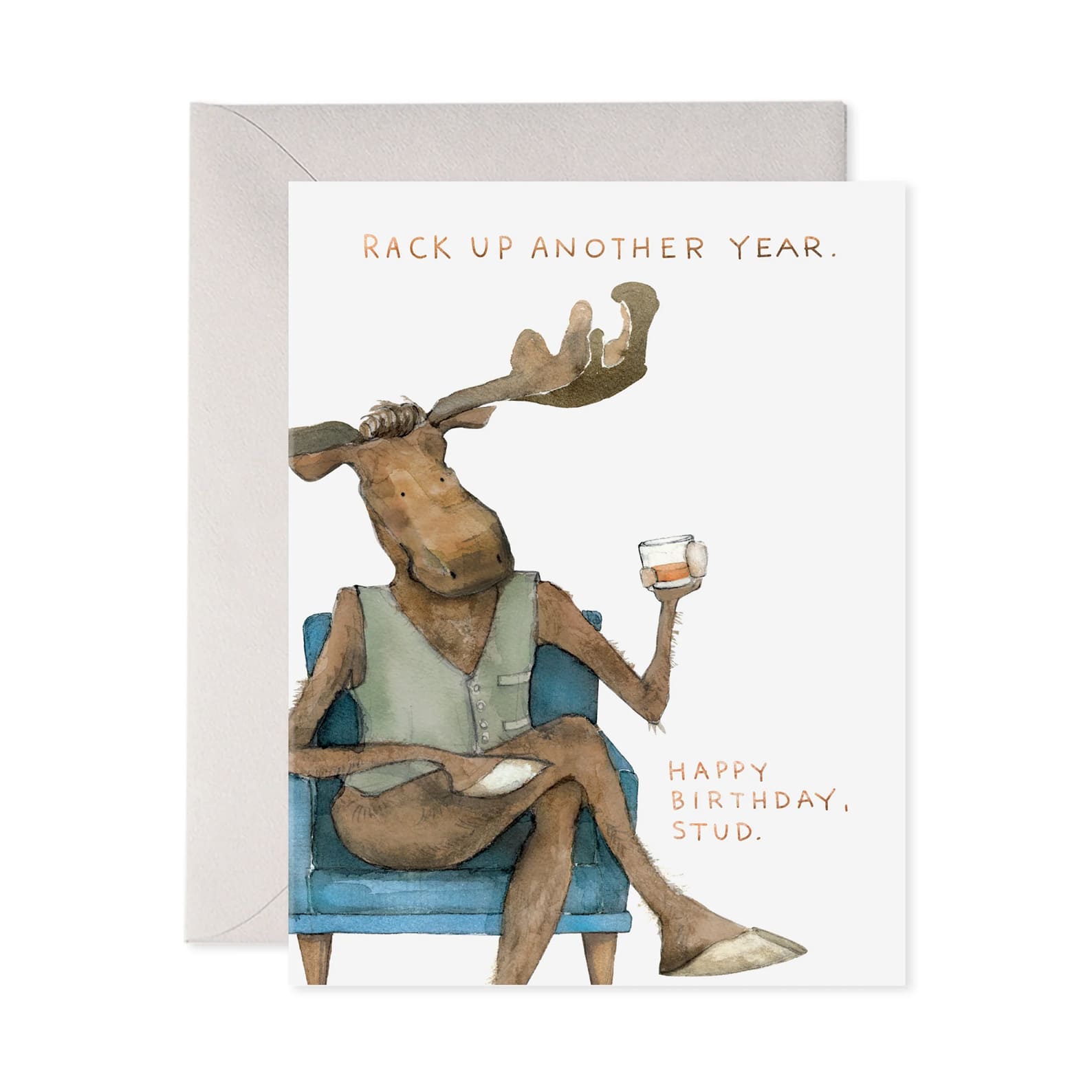 Birthday Card | Harvey Moose | E.Frances Paper