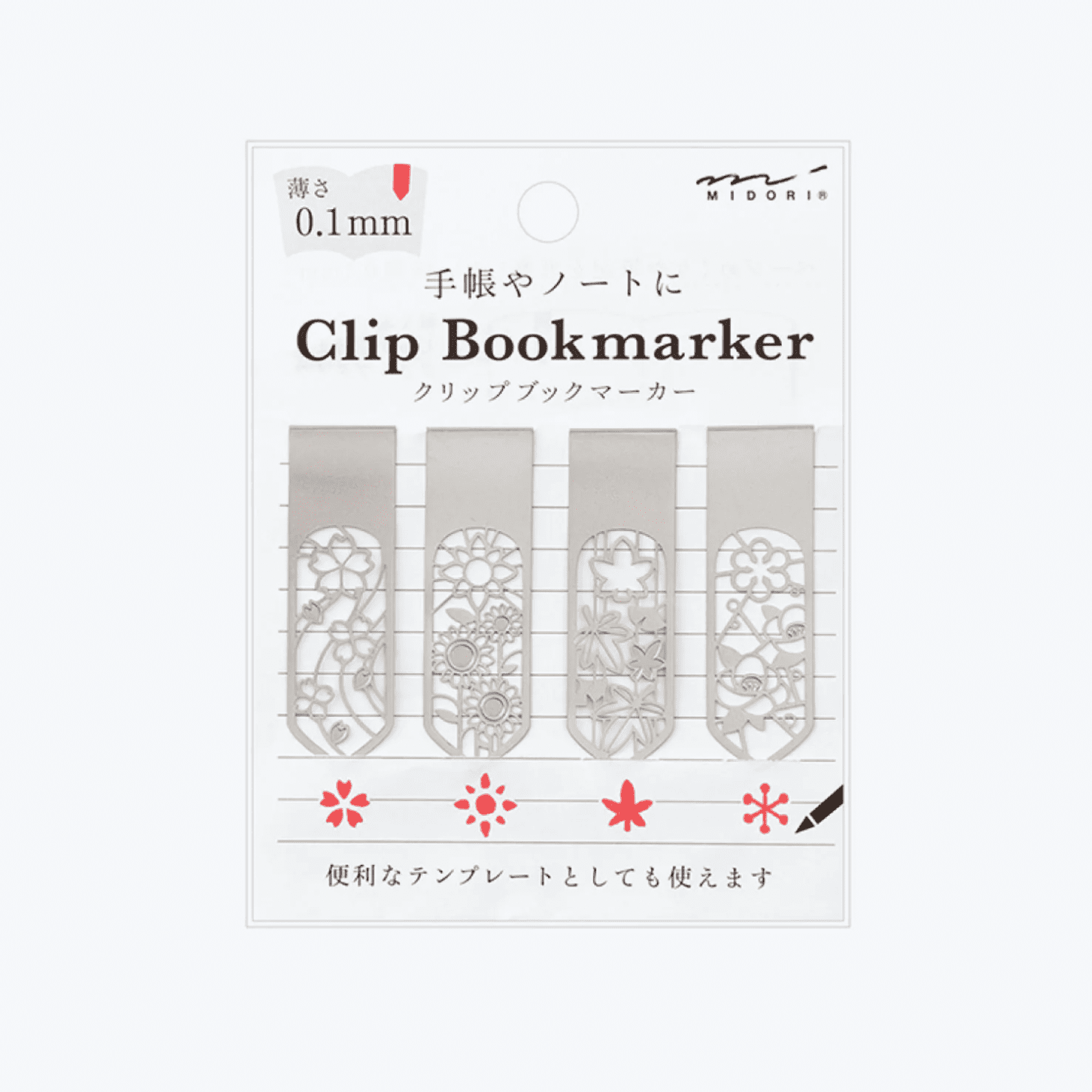 Bookmark | Clip Bookmarker | Flower | Midori