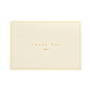 Thank You Card | Boxed Set | Thank You | Cream & Gold | Peter Pauper Press