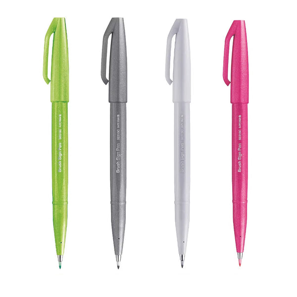 Brush Pen | Brush Sign Pen | Set of 24 | Pentel