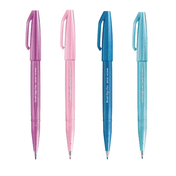 Brush Pen | Brush Sign Pen | Set of 24 | Pentel