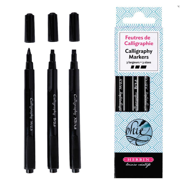Calligraphy Pen Felt tip Calligraphy Marker Set Herbin
