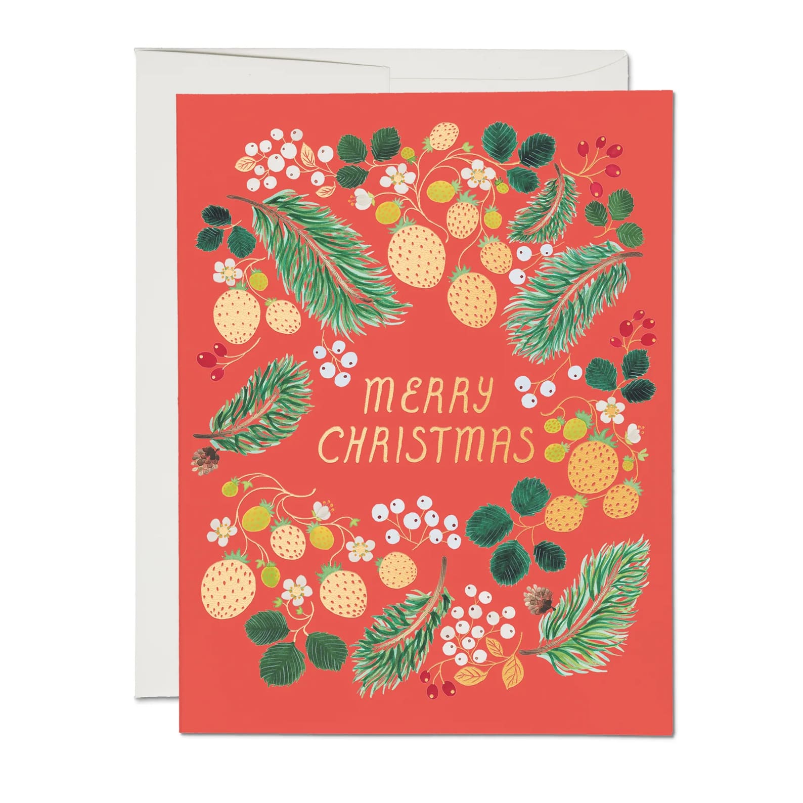 Christmas Card | Berry Christmas | Red Cap Cards