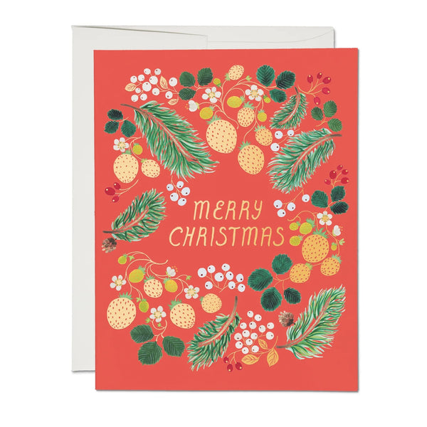 Christmas Card | Berry Christmas | Red Cap Cards
