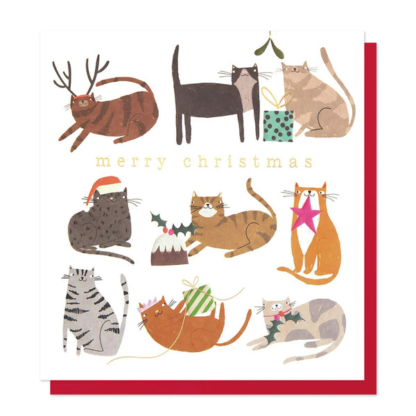 Christmas Card | Christmas Cats Festive Activities | Caroline Gardener
