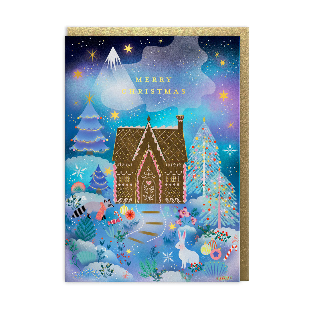 Christmas Card | Christmas Gingerbread House | Ohh Deer