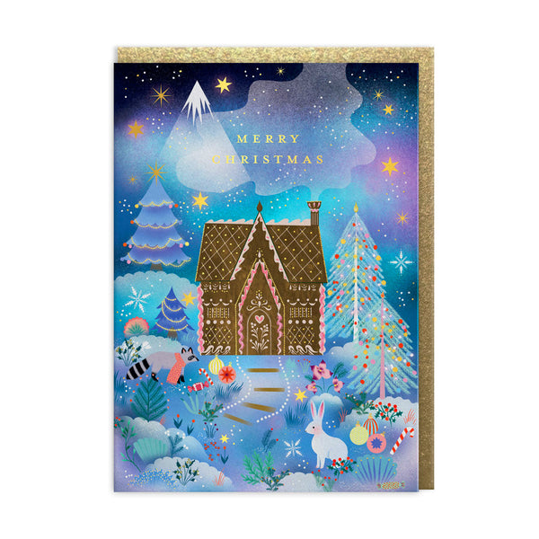 Christmas Card | Christmas Gingerbread House | Ohh Deer
