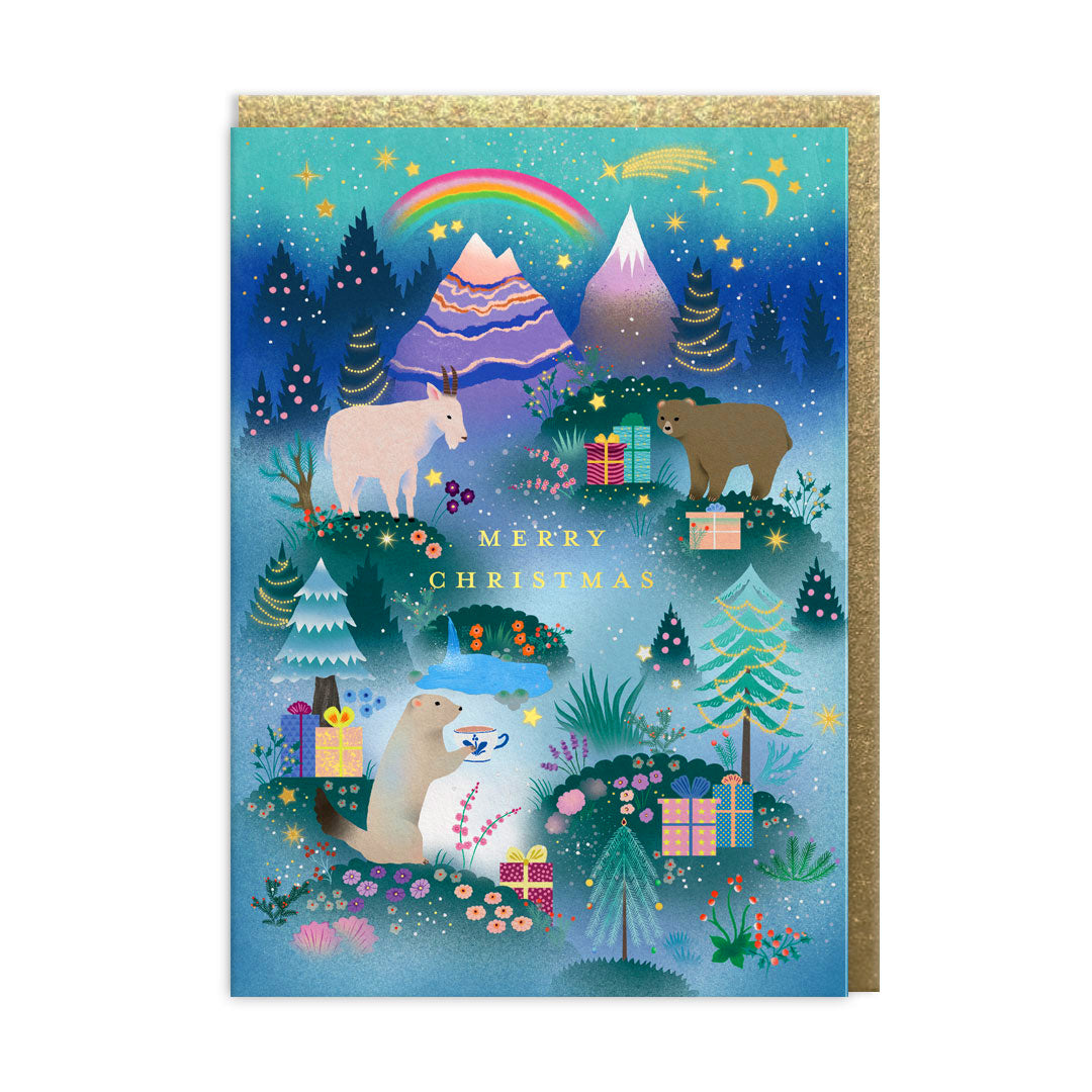 Christmas Card | Christmas Mountain | Ohh Deer