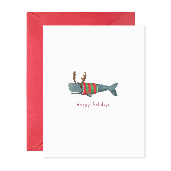 Christmas Card | Christmas Whale | E.Frances Paper