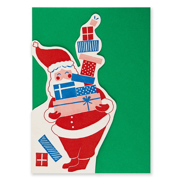 Christmas Card | Cut Out | Father Christmas and Presents | Archivist