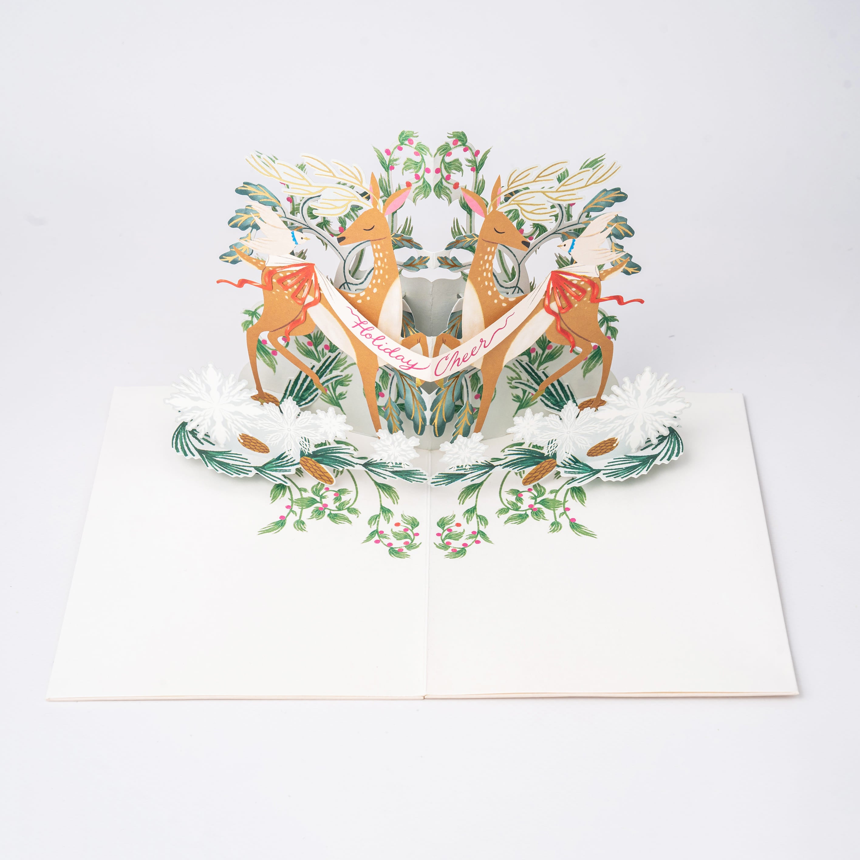 Christmas Card | 3D Pop Up Card | Festive Deer | UWP Luxe