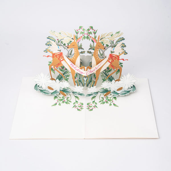 Christmas Card | 3D Pop Up Card | Festive Deer | UWP Luxe