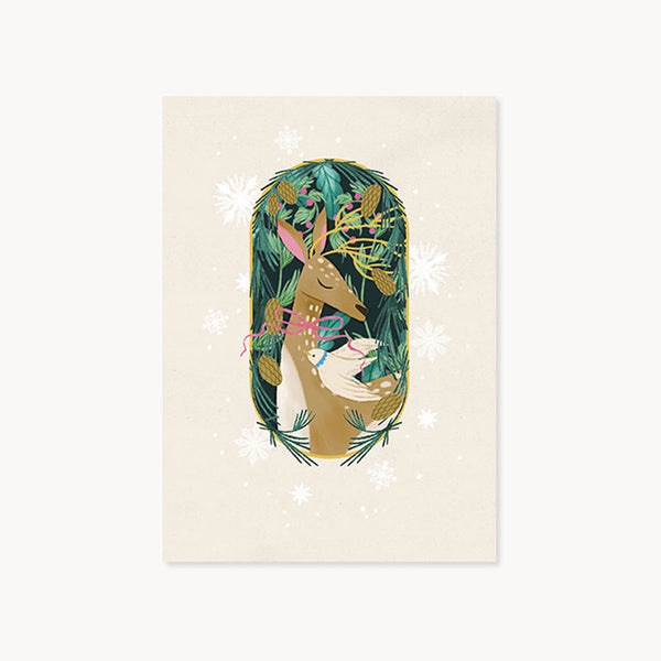 Christmas Card | 3D Pop Up Card | Festive Deer | UWP Luxe