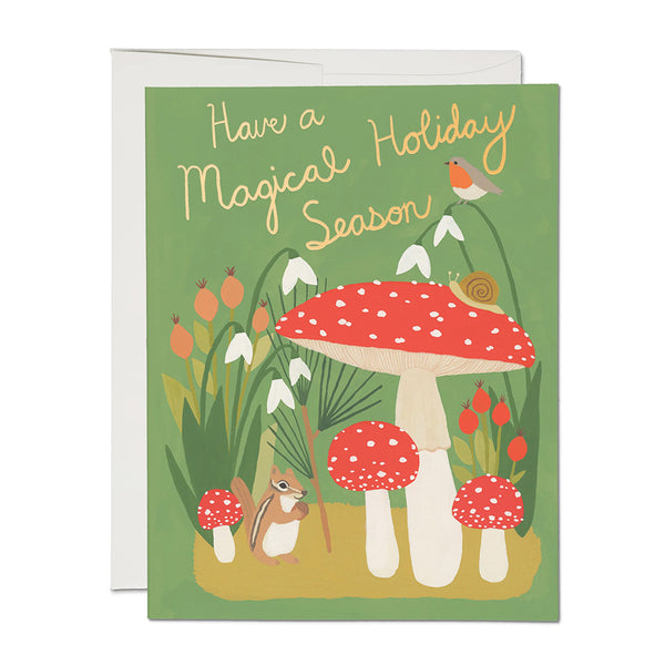 Christmas Card | Forest Critters | Red Cap Cards