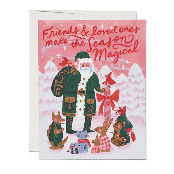 Christmas Card | Friends Make The Season | Red Cap Cards