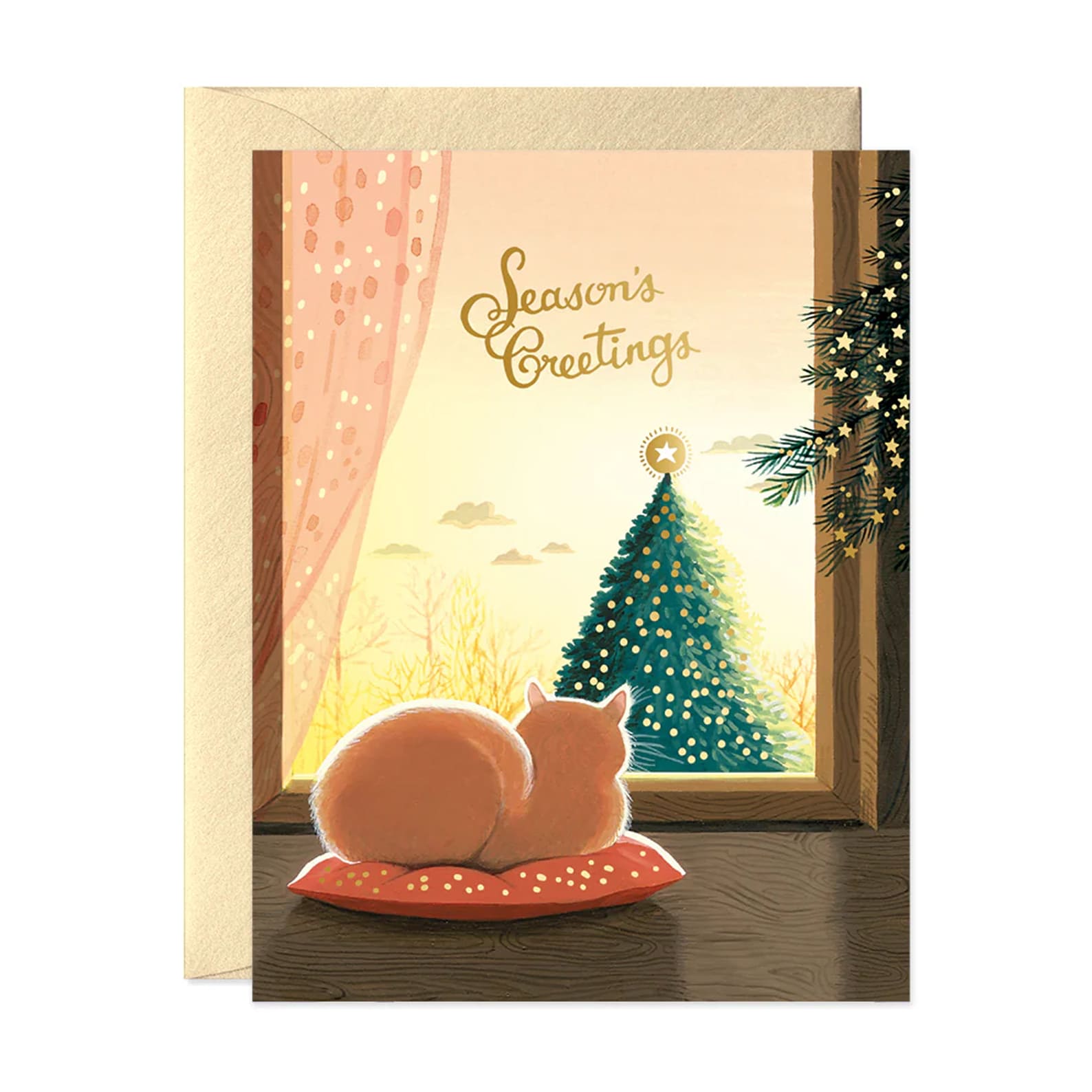Christmas Card | Golden Hour Eve | Joojoo Paper