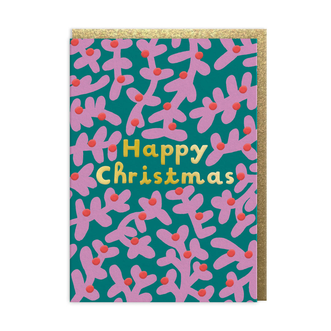Christmas Card | Happy Christmas Foliage | Ohh Deer