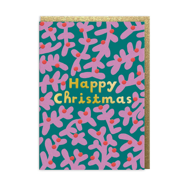 Christmas Card | Happy Christmas Foliage | Ohh Deer