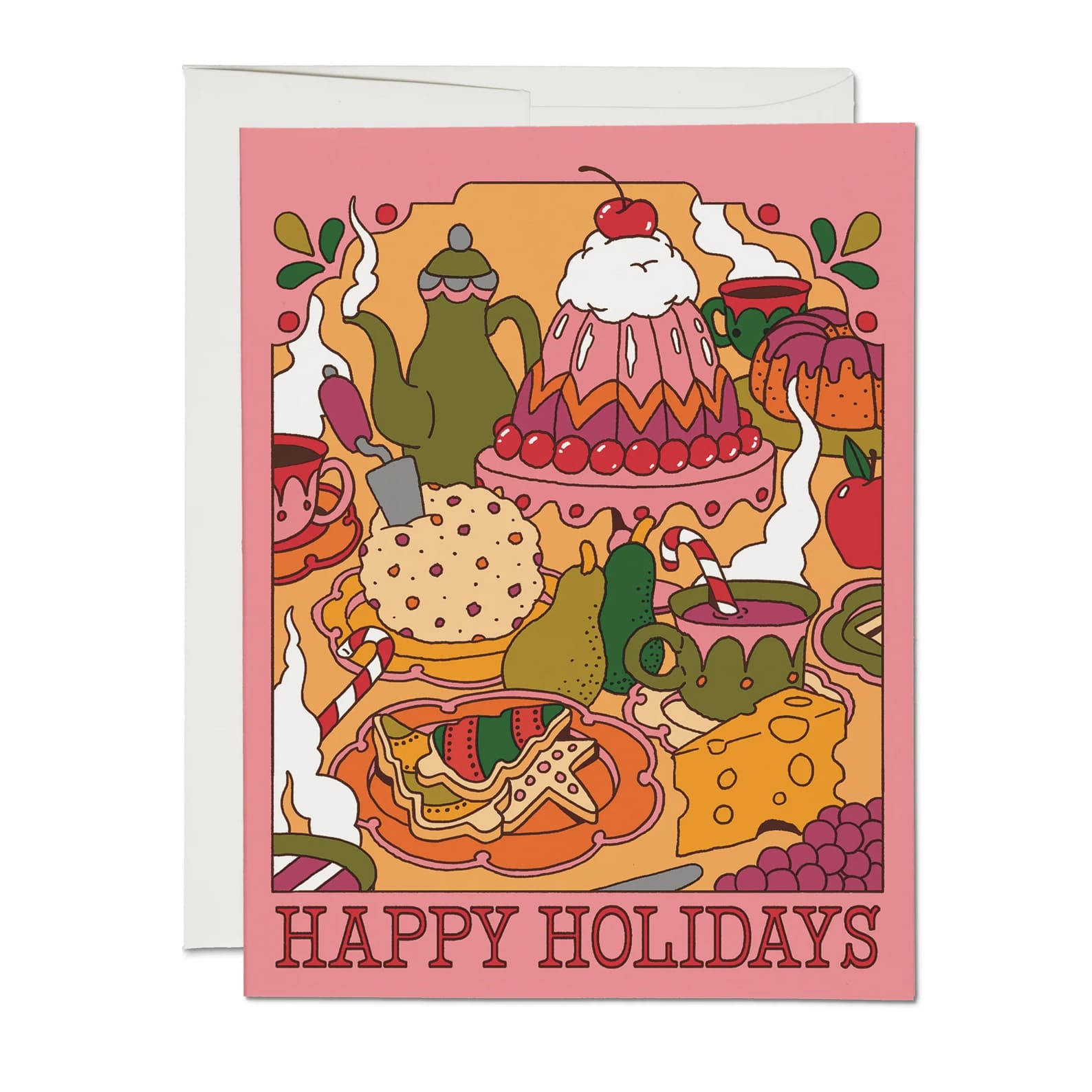 Christmas Card | Holiday Feast | Red Cap Cards