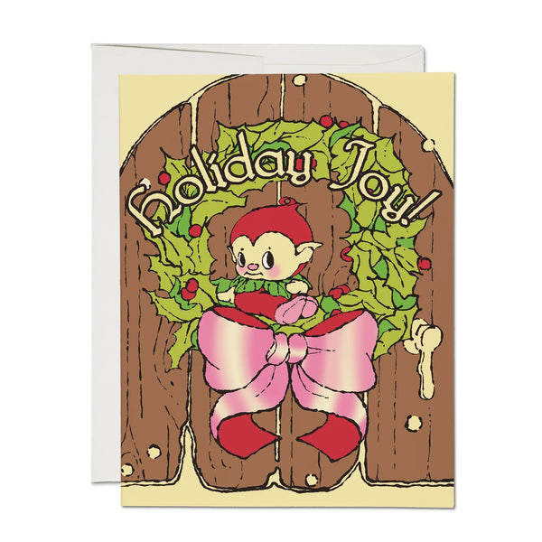 Christmas Card | Holiday Joy | Red Cap Cards