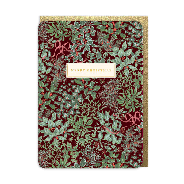 Christmas Card | Holly & Bows | Laura Ashley | Ohh Deer