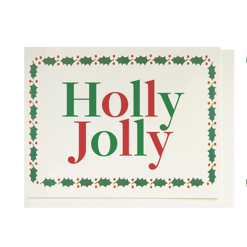 Christmas Card | Holly Jolly | Archivist