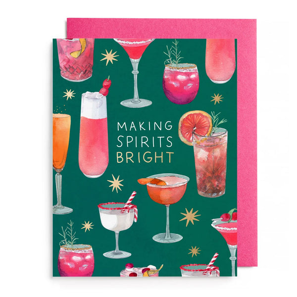 Christmas Card | Making Spirits Bright | E.Frances Paper