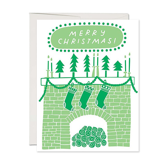Christmas Card | Merry Mantle | The Good Twin