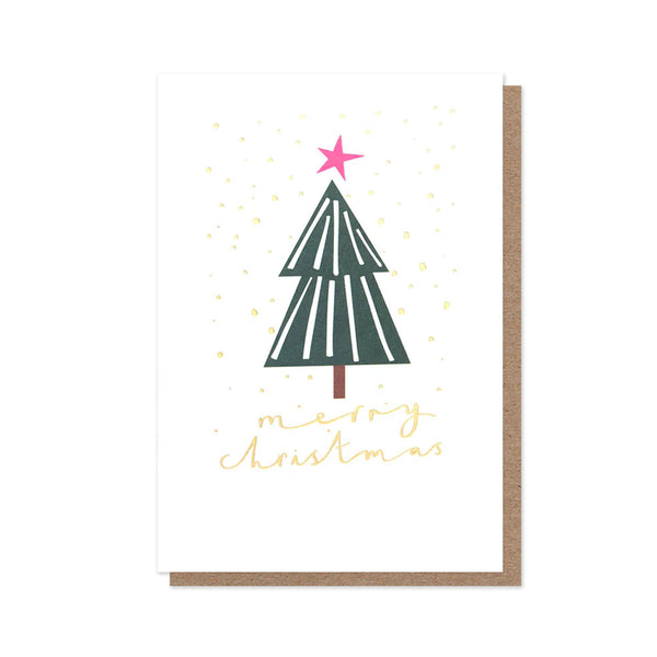 Christmas Card | Pack of 10 | Geometric Tree | Caroline Gardner