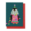 Christmas Card | Pack of 8 | Penguin In Lights | Stop The Clock