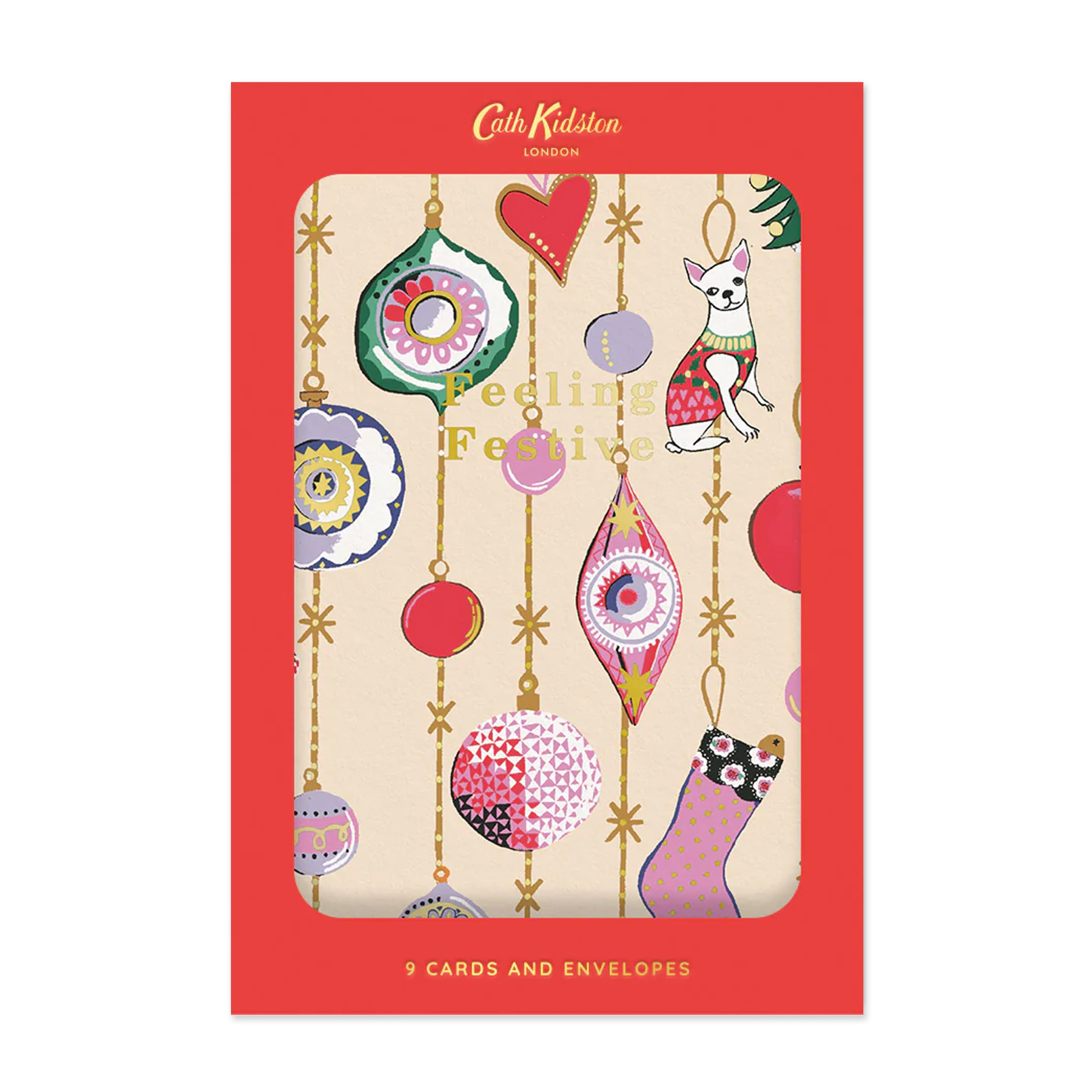 Christmas Card | Pack of 9 | Merry Christmas | Cath Kidston | Ohh Deer
