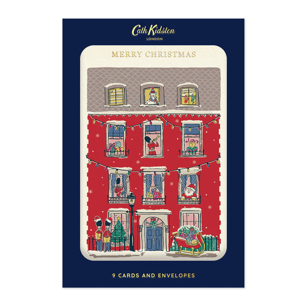 Christmas Card | Pack of 9 | Christmas House | Cath Kidston | Ohh Deer