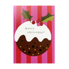 Christmas Card | Pack of 8 | Merry Christmas Pudding | Think Of Me