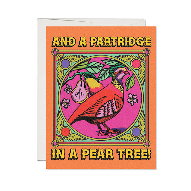 Christmas Card | Partridge | Red Cap Cards