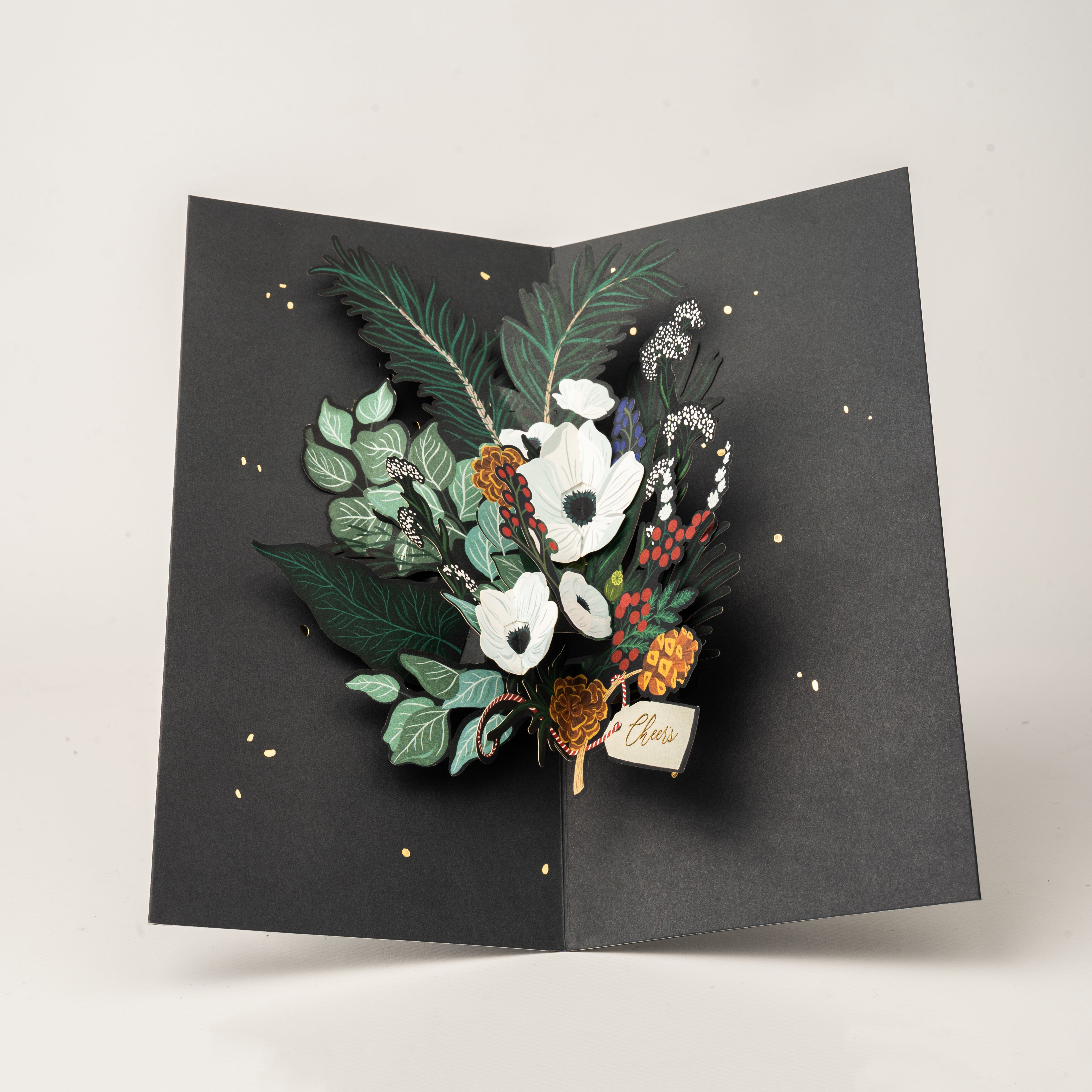 Christmas Card | 3D Pop up | Christmas Foliage | UWP Luxe