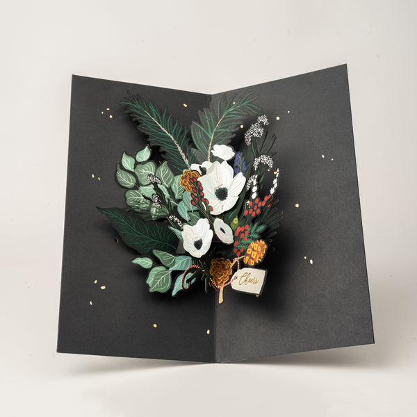 Christmas Card | 3D Pop up | Christmas Foliage | UWP Luxe