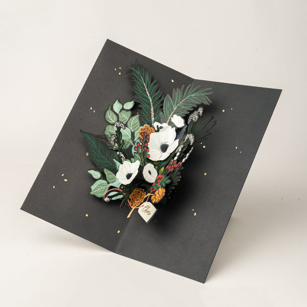 Christmas Card | 3D Pop up | Christmas Foliage | UWP Luxe