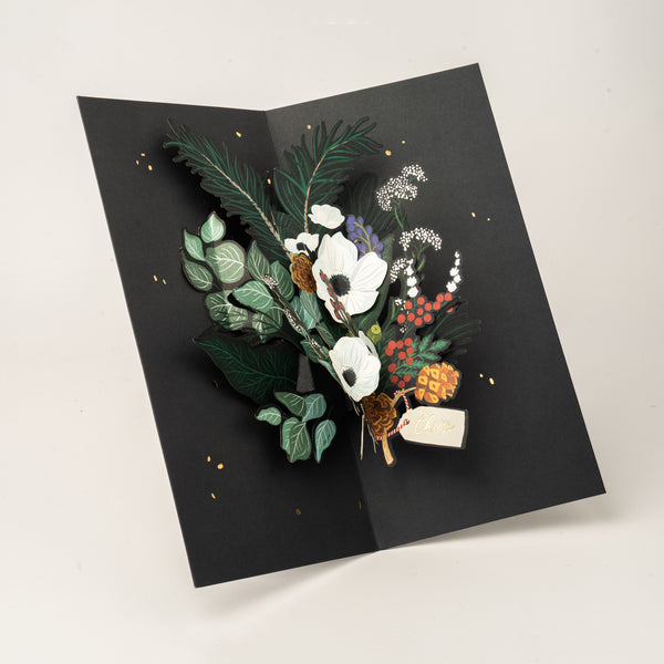 Christmas Card | 3D Pop up | Christmas Foliage | UWP Luxe